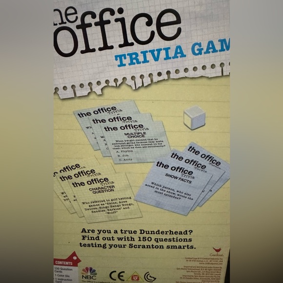 THE OFFICE TRIVIA GAME 2+ PLAYERS 16 &UP - Picture 4 of 8